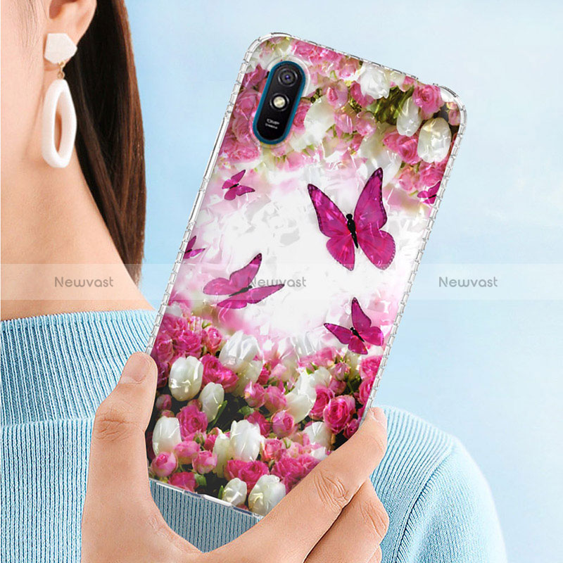 Silicone Candy Rubber Gel Fashionable Pattern Soft Case Cover Y04B for Xiaomi Redmi 9A