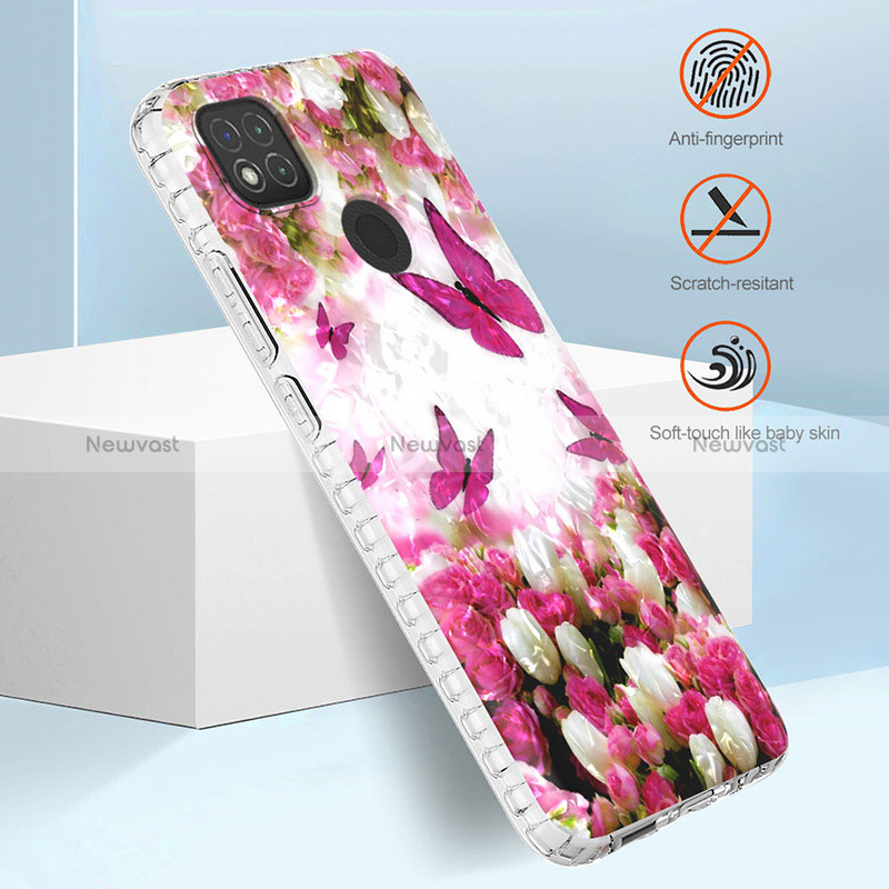 Silicone Candy Rubber Gel Fashionable Pattern Soft Case Cover Y04B for Xiaomi Redmi 9C NFC