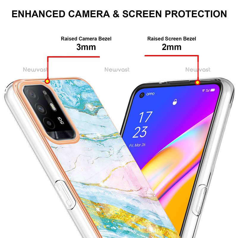 Silicone Candy Rubber Gel Fashionable Pattern Soft Case Cover Y05B for Oppo F19 Pro+ Plus 5G