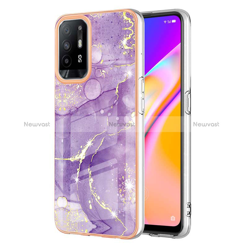 Silicone Candy Rubber Gel Fashionable Pattern Soft Case Cover Y05B for Oppo Reno5 Z 5G