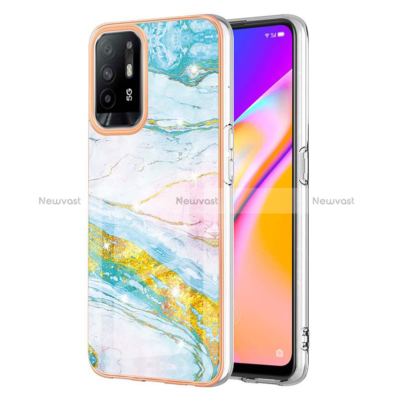 Silicone Candy Rubber Gel Fashionable Pattern Soft Case Cover Y05B for Oppo Reno5 Z 5G