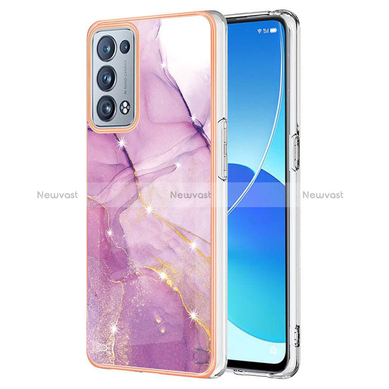 Silicone Candy Rubber Gel Fashionable Pattern Soft Case Cover Y05B for Oppo Reno6 Pro+ Plus 5G