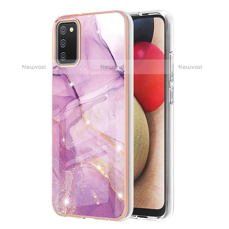 Silicone Candy Rubber Gel Fashionable Pattern Soft Case Cover Y05B for Samsung Galaxy A02s