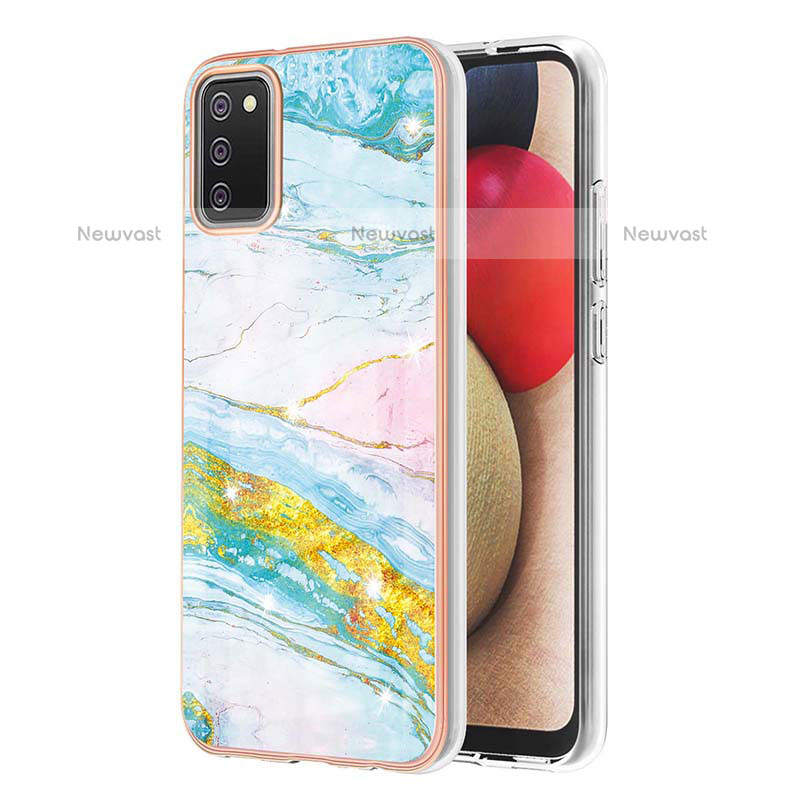 Silicone Candy Rubber Gel Fashionable Pattern Soft Case Cover Y05B for Samsung Galaxy A02s