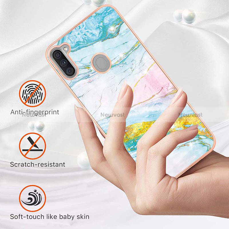 Silicone Candy Rubber Gel Fashionable Pattern Soft Case Cover Y05B for Samsung Galaxy A11