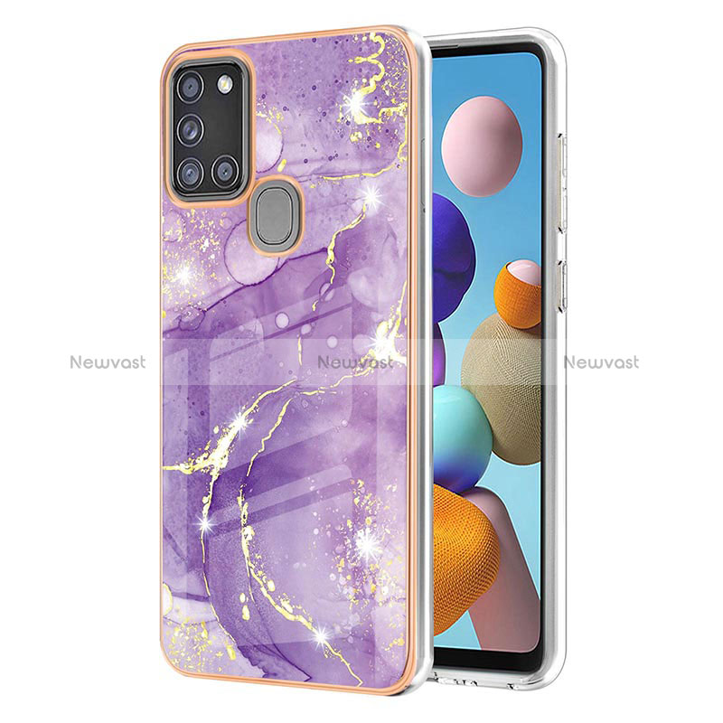 Silicone Candy Rubber Gel Fashionable Pattern Soft Case Cover Y05B for Samsung Galaxy A21s