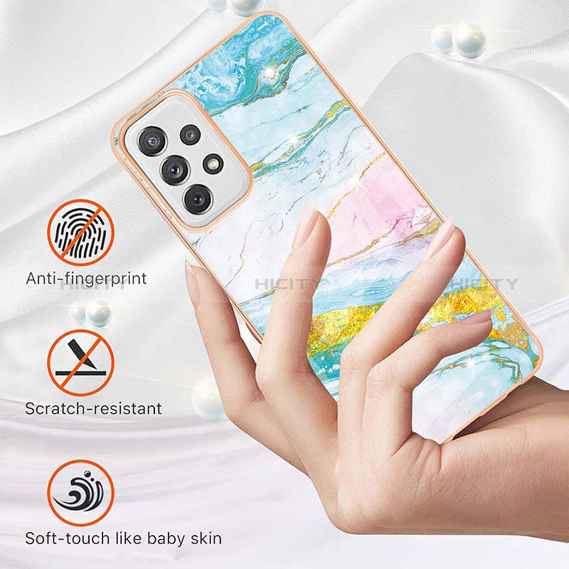 Silicone Candy Rubber Gel Fashionable Pattern Soft Case Cover Y05B for Samsung Galaxy A72 5G