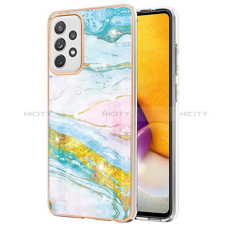 Silicone Candy Rubber Gel Fashionable Pattern Soft Case Cover Y05B for Samsung Galaxy A72 5G Colorful