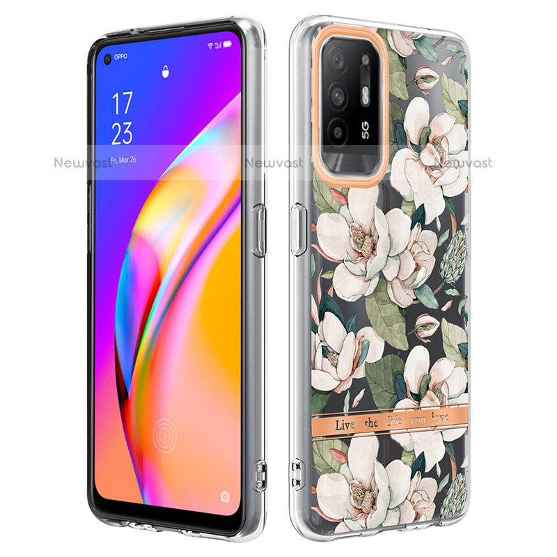 Silicone Candy Rubber Gel Fashionable Pattern Soft Case Cover Y06B for Oppo F19 Pro+ Plus 5G
