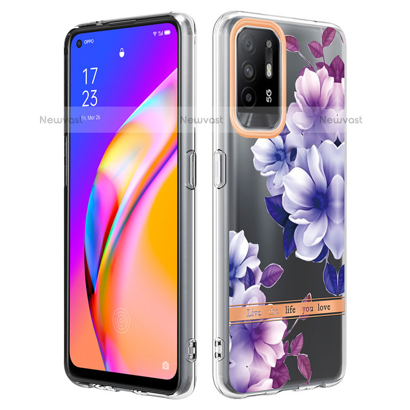 Silicone Candy Rubber Gel Fashionable Pattern Soft Case Cover Y06B for Oppo F19 Pro+ Plus 5G