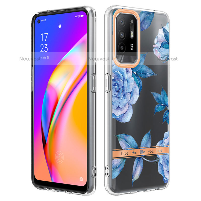 Silicone Candy Rubber Gel Fashionable Pattern Soft Case Cover Y06B for Oppo F19 Pro+ Plus 5G