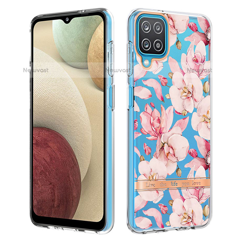 Silicone Candy Rubber Gel Fashionable Pattern Soft Case Cover Y06B for Samsung Galaxy A12