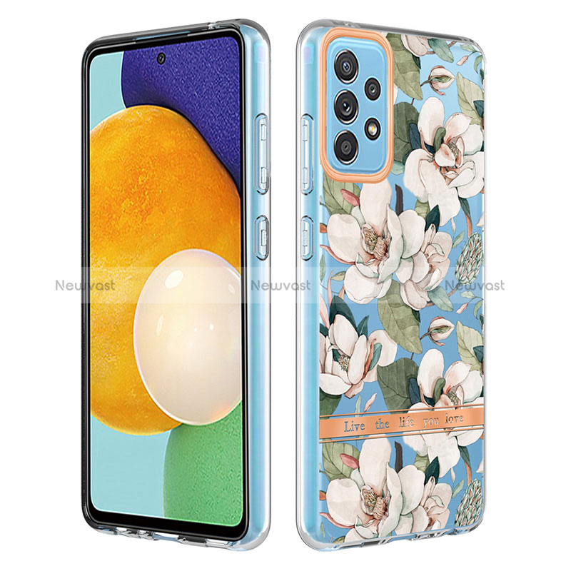 Silicone Candy Rubber Gel Fashionable Pattern Soft Case Cover Y06B for Samsung Galaxy A52 5G