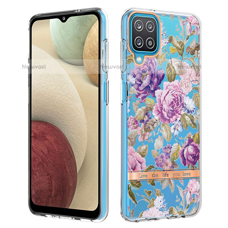 Silicone Candy Rubber Gel Fashionable Pattern Soft Case Cover Y06B for Samsung Galaxy F12