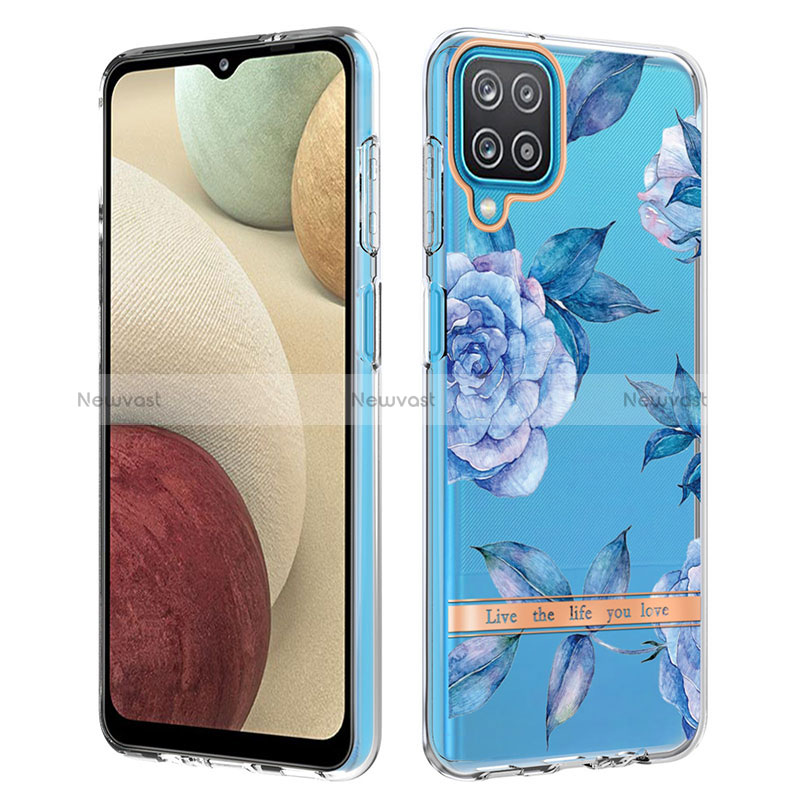 Silicone Candy Rubber Gel Fashionable Pattern Soft Case Cover Y06B for Samsung Galaxy M12