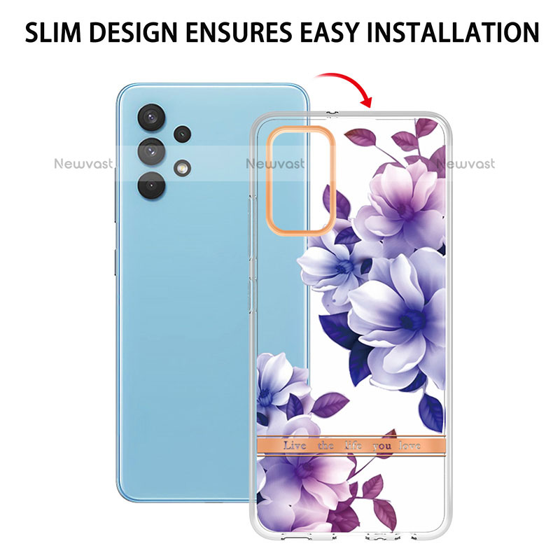 Silicone Candy Rubber Gel Fashionable Pattern Soft Case Cover Y06B for Samsung Galaxy M32 5G
