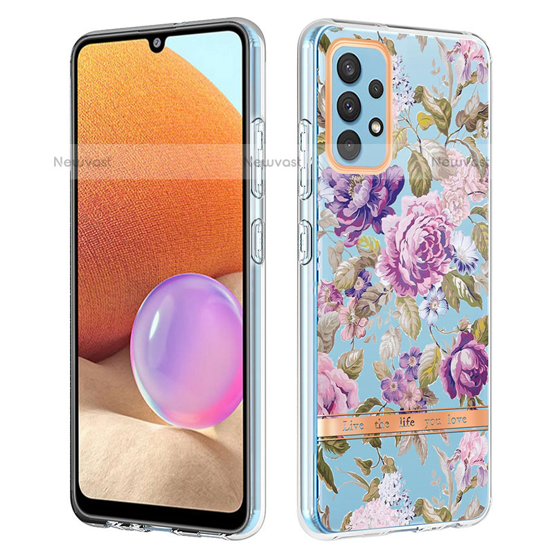 Silicone Candy Rubber Gel Fashionable Pattern Soft Case Cover Y06B for Samsung Galaxy M32 5G