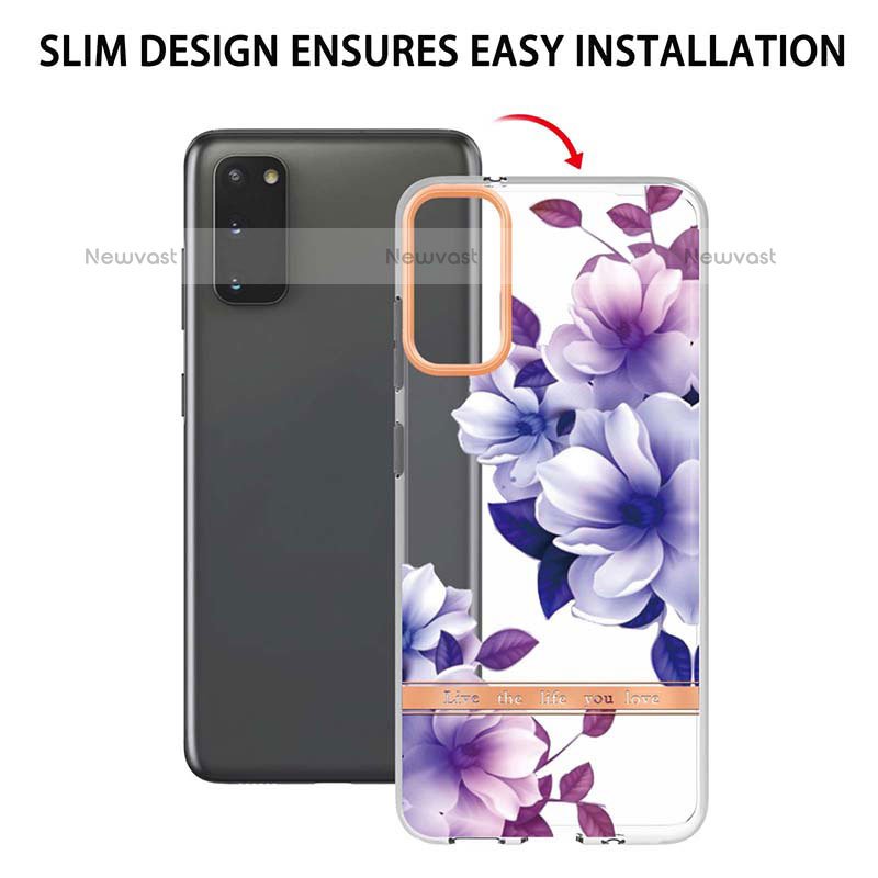 Silicone Candy Rubber Gel Fashionable Pattern Soft Case Cover Y06B for Samsung Galaxy S20