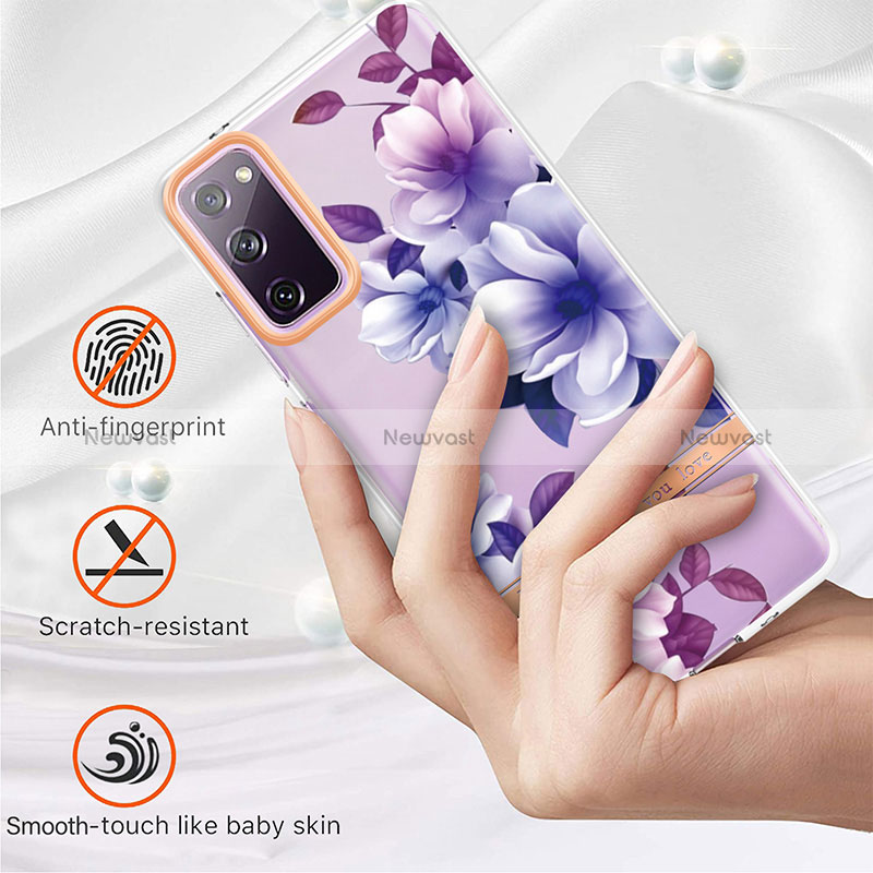 Silicone Candy Rubber Gel Fashionable Pattern Soft Case Cover Y06B for Samsung Galaxy S20 FE (2022) 5G