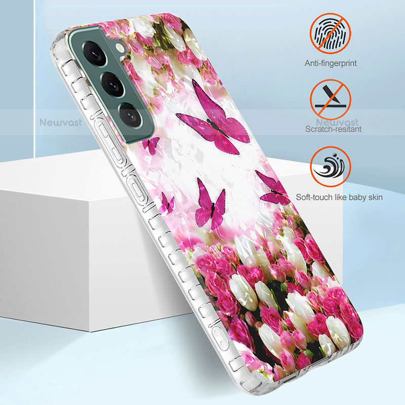 Silicone Candy Rubber Gel Fashionable Pattern Soft Case Cover Y07B for Samsung Galaxy S21 5G