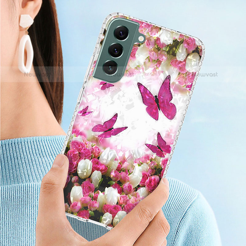 Silicone Candy Rubber Gel Fashionable Pattern Soft Case Cover Y07B for Samsung Galaxy S21 5G