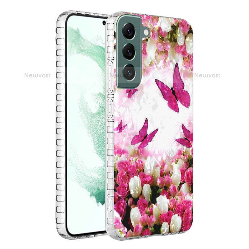 Silicone Candy Rubber Gel Fashionable Pattern Soft Case Cover Y07B for Samsung Galaxy S21 Plus 5G