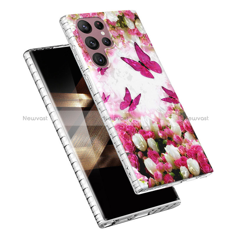 Silicone Candy Rubber Gel Fashionable Pattern Soft Case Cover Y07B for Samsung Galaxy S24 Ultra 5G