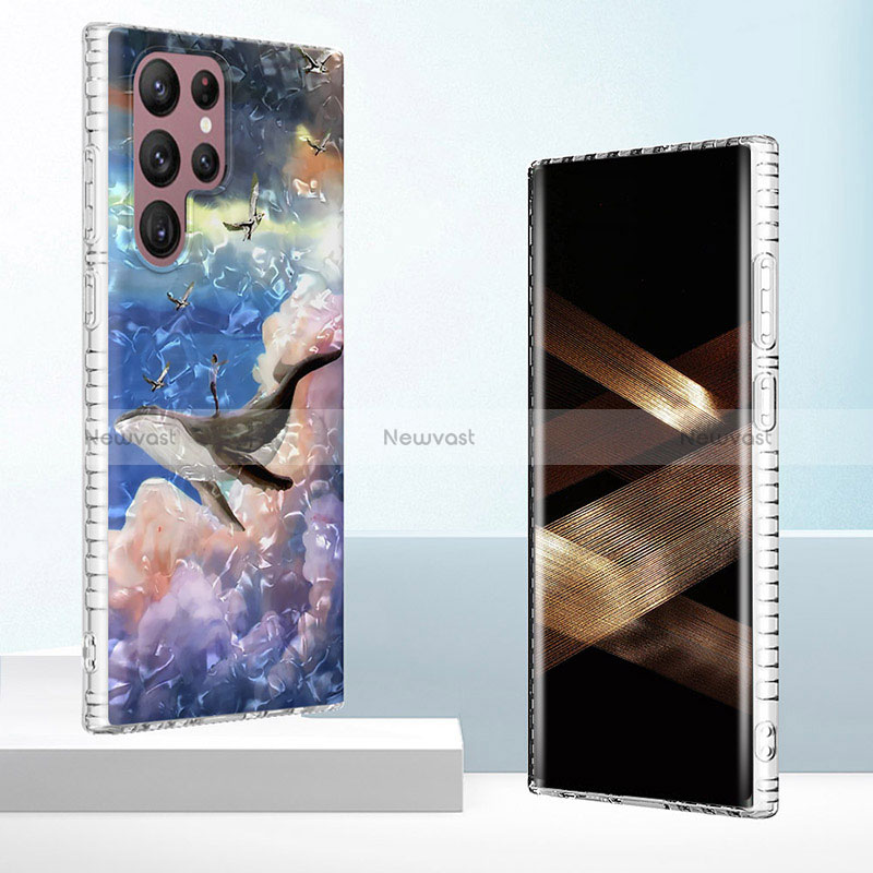 Silicone Candy Rubber Gel Fashionable Pattern Soft Case Cover Y07B for Samsung Galaxy S24 Ultra 5G