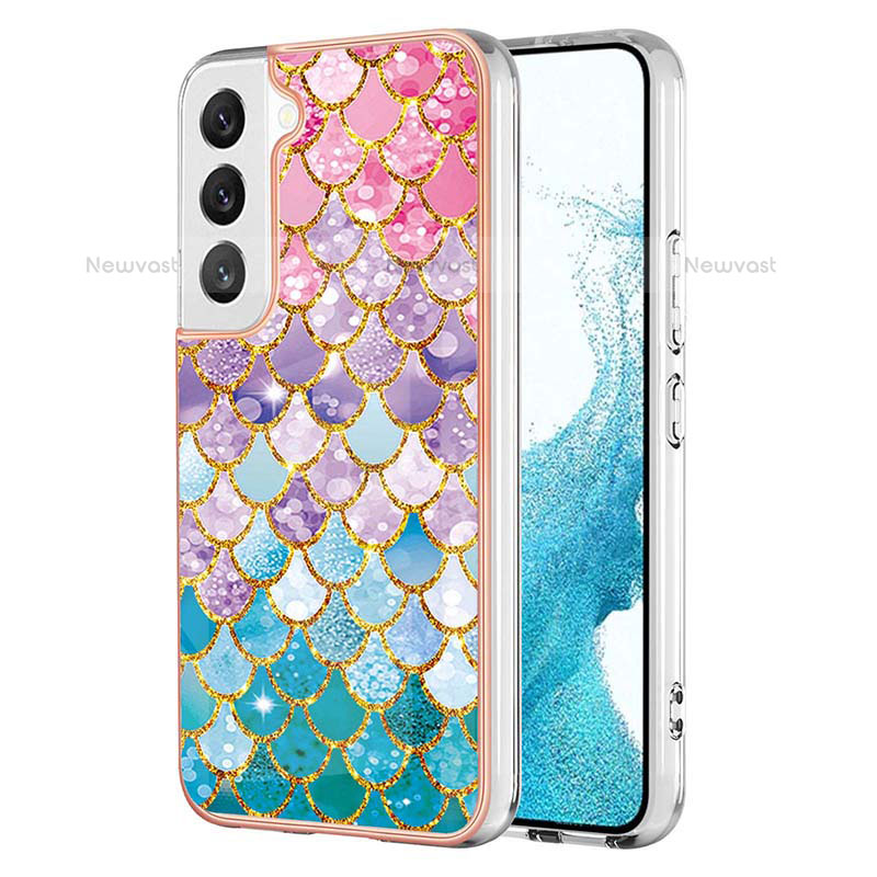 Silicone Candy Rubber Gel Fashionable Pattern Soft Case Cover Y10B for Samsung Galaxy S22 5G