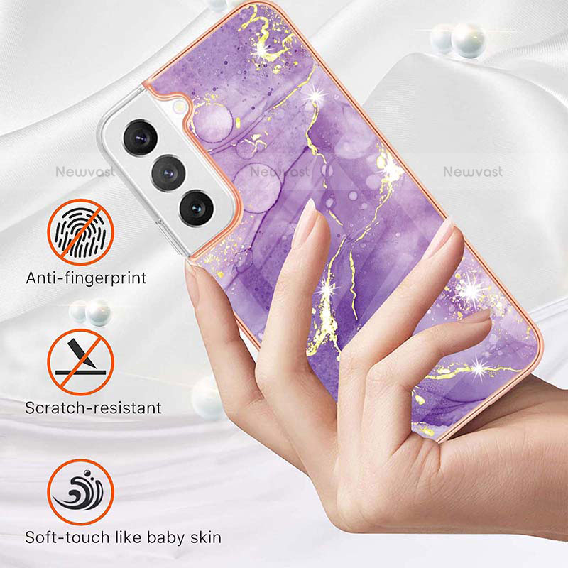 Silicone Candy Rubber Gel Fashionable Pattern Soft Case Cover Y11B for Samsung Galaxy S22 5G