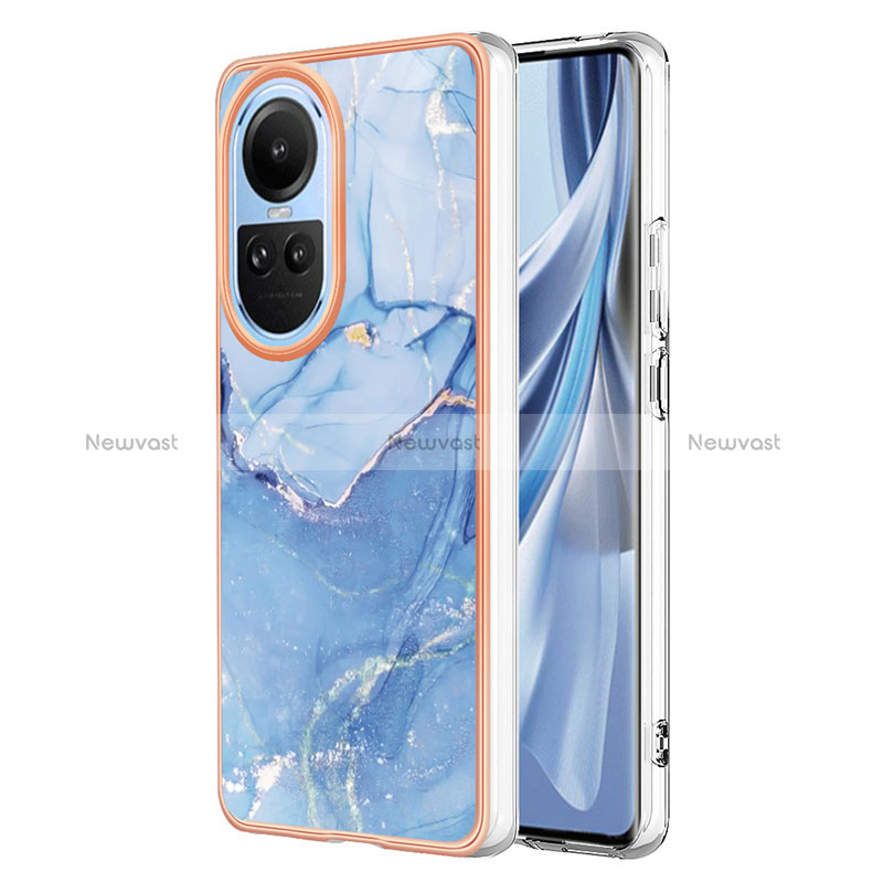 Silicone Candy Rubber Gel Fashionable Pattern Soft Case Cover YB1 for Oppo Reno10 5G
