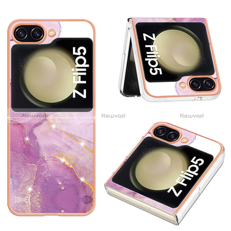 Silicone Candy Rubber Gel Fashionable Pattern Soft Case Cover YB1 for Samsung Galaxy Z Flip5 5G