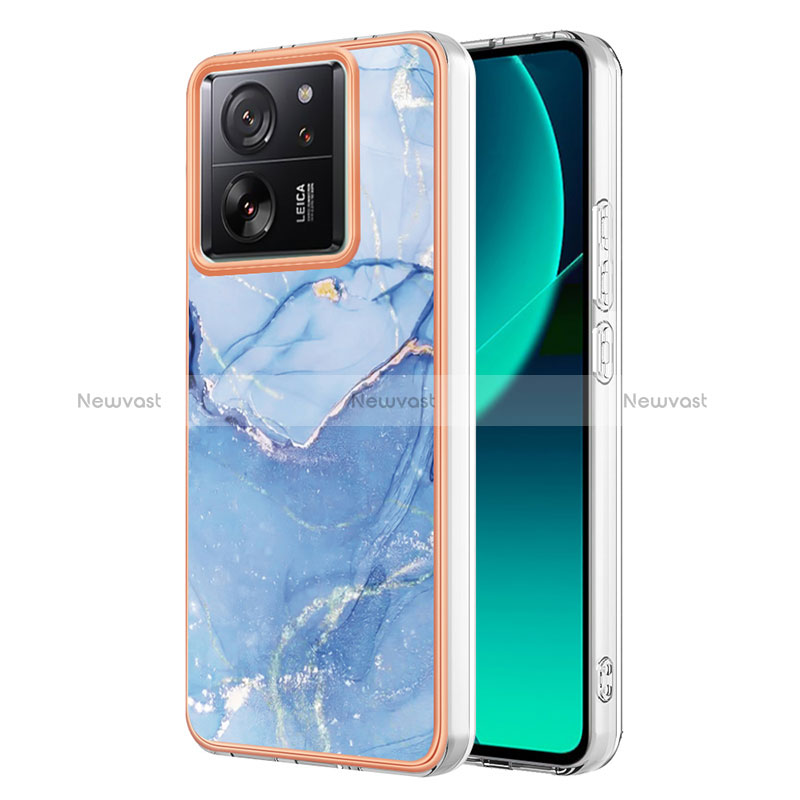 Silicone Candy Rubber Gel Fashionable Pattern Soft Case Cover YB1 for Xiaomi Mi 13T Pro 5G Blue