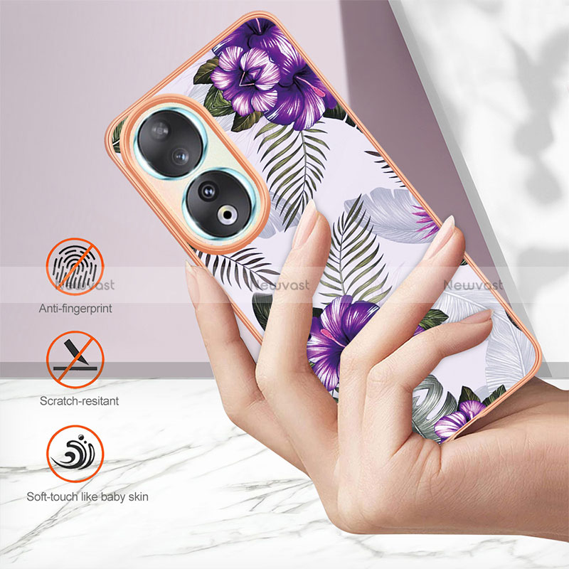 Silicone Candy Rubber Gel Fashionable Pattern Soft Case Cover YB3 for Huawei Honor 90 5G