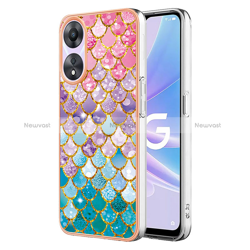 Silicone Candy Rubber Gel Fashionable Pattern Soft Case Cover YB3 for Oppo A58 5G