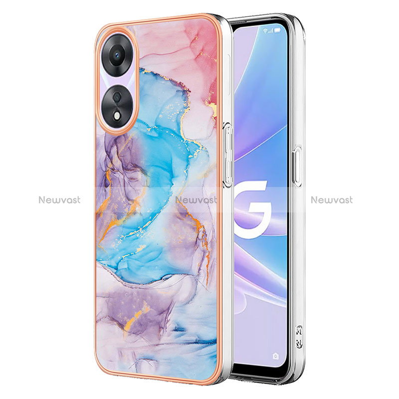 Silicone Candy Rubber Gel Fashionable Pattern Soft Case Cover YB3 for Oppo A78 5G
