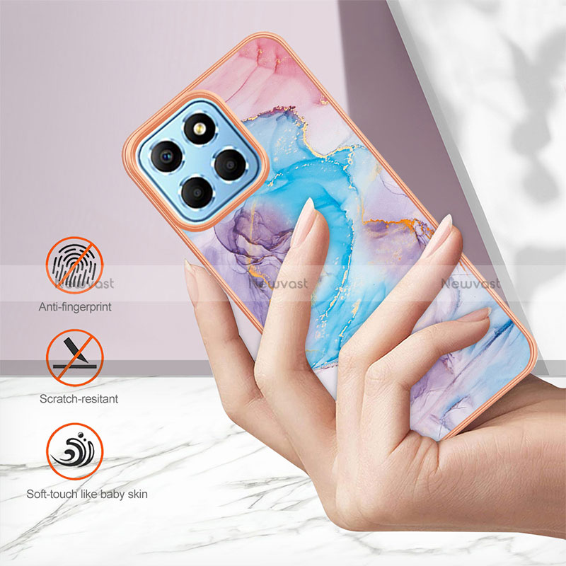 Silicone Candy Rubber Gel Fashionable Pattern Soft Case Cover YB4 for Huawei Honor X6a