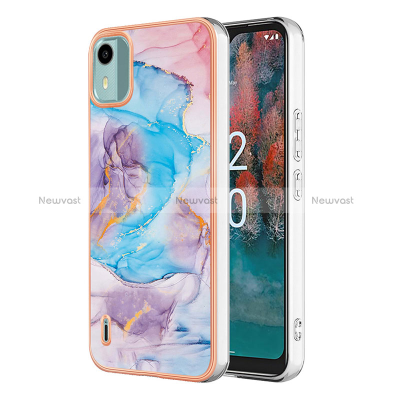 Silicone Candy Rubber Gel Fashionable Pattern Soft Case Cover YB4 for Nokia C12