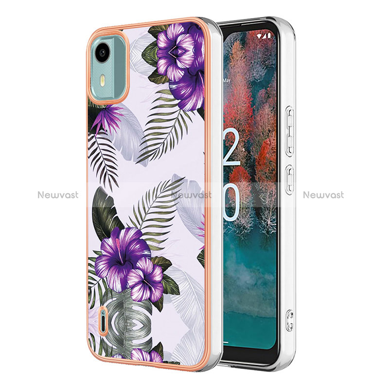 Silicone Candy Rubber Gel Fashionable Pattern Soft Case Cover YB4 for Nokia C12