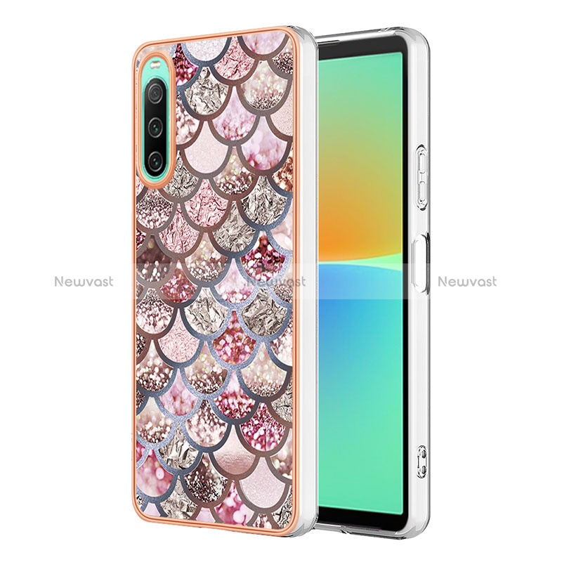 Silicone Candy Rubber Gel Fashionable Pattern Soft Case Cover YB4 for Sony Xperia 10 IV