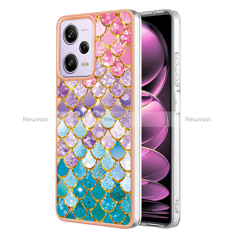 Silicone Candy Rubber Gel Fashionable Pattern Soft Case Cover YB4 for Xiaomi Redmi Note 12 Pro 5G Colorful