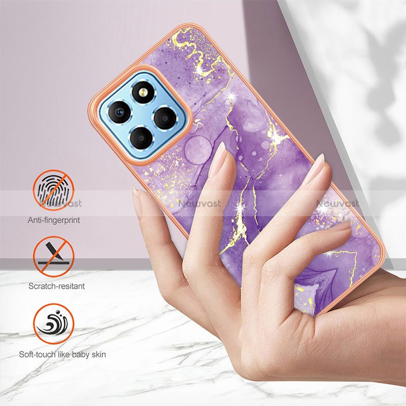 Silicone Candy Rubber Gel Fashionable Pattern Soft Case Cover YB5 for Huawei Honor X6a