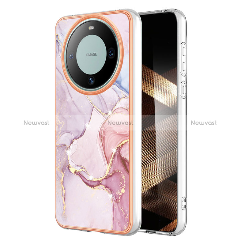Silicone Candy Rubber Gel Fashionable Pattern Soft Case Cover YB5 for Huawei Mate 60 Pro Pink