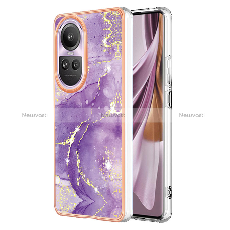 Silicone Candy Rubber Gel Fashionable Pattern Soft Case Cover YB5 for Oppo Reno10 5G