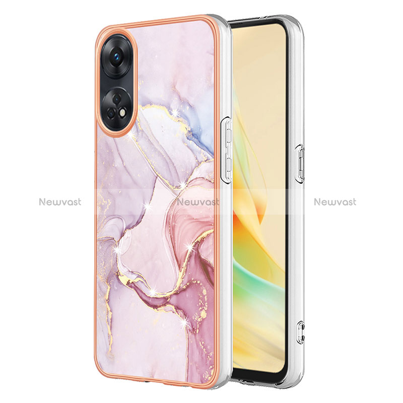 Silicone Candy Rubber Gel Fashionable Pattern Soft Case Cover YB5 for Oppo Reno8 T 4G