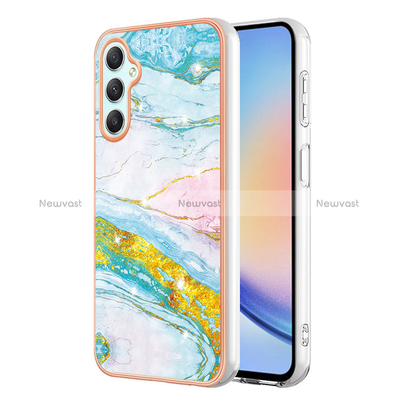 Silicone Candy Rubber Gel Fashionable Pattern Soft Case Cover YB5 for Samsung Galaxy A25 5G Colorful