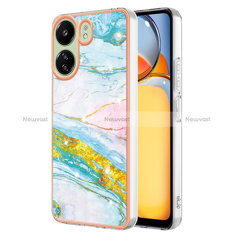 Silicone Candy Rubber Gel Fashionable Pattern Soft Case Cover YB5 for Xiaomi Redmi 13C