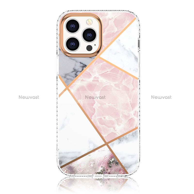Silicone Candy Rubber Gel Fashionable Pattern Soft Case Cover YJ1 for Apple iPhone 13 Pro White