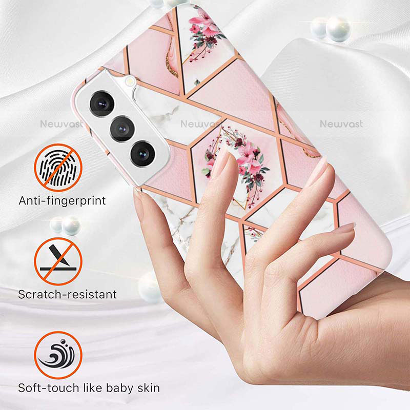 Silicone Candy Rubber Gel Flowers Soft Case Cover A01 for Samsung Galaxy S21 5G