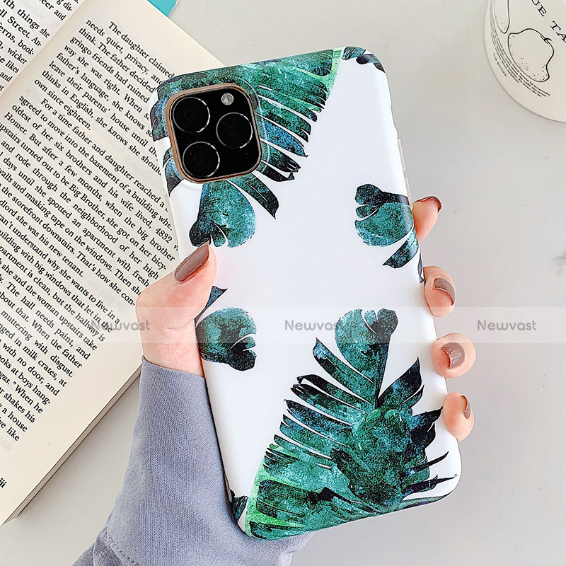 Silicone Candy Rubber Gel Flowers Soft Case Cover for Apple iPhone 11 Pro White